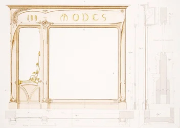 Design pour une devanture de magasin de mode, illustration de 